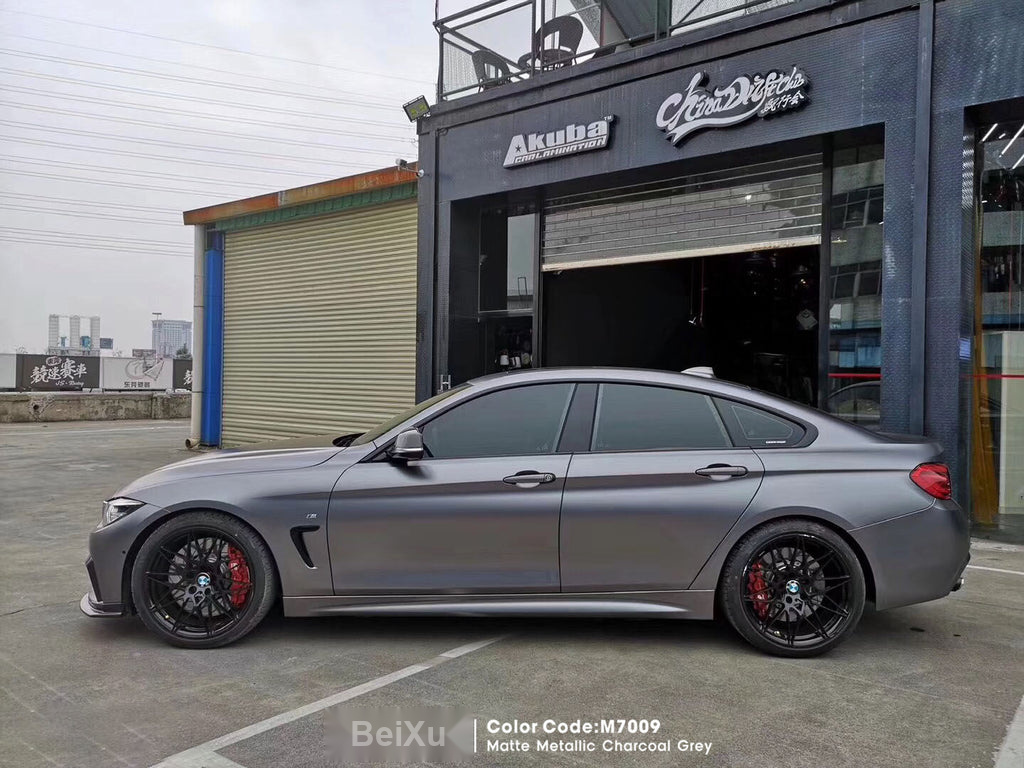 Matte Metallic Charcoal Grey Vinyl image 3