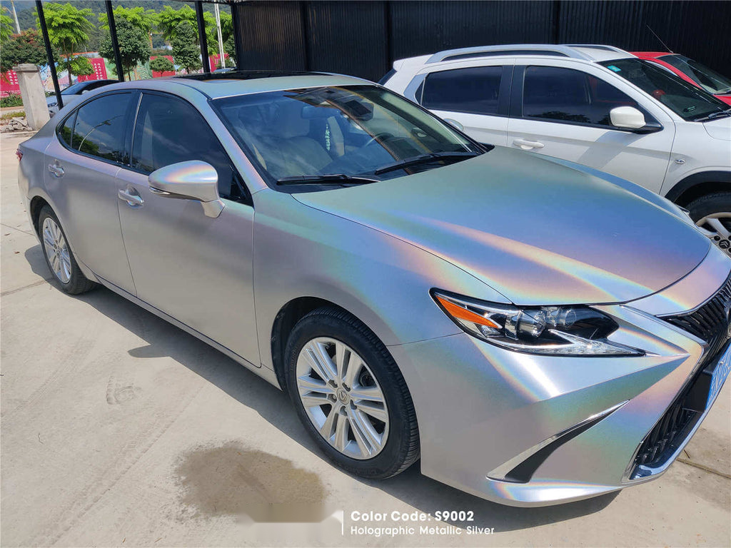 Gloss Holographic Silver Vinyl alternate view