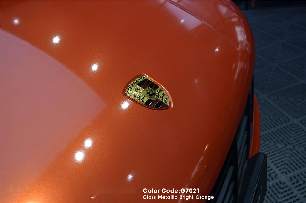 Gloss Metallic Bright Orange Vinyl image 5
