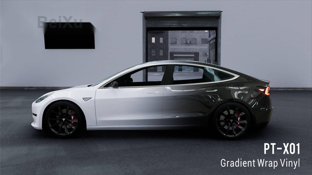 Custom Printing Gradient Vinyl For Model 3/3P alternate view