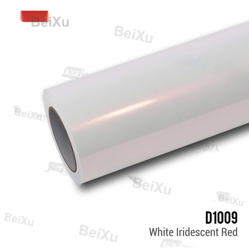 White Iridescent Red Vinyl