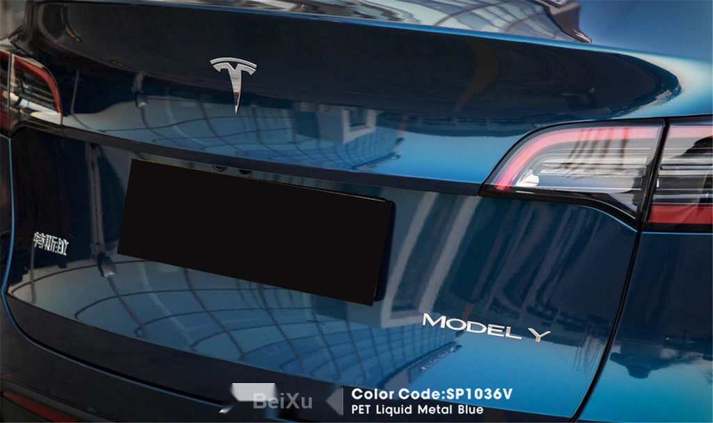 PET Liquid Metal Blue Vinyl image 6