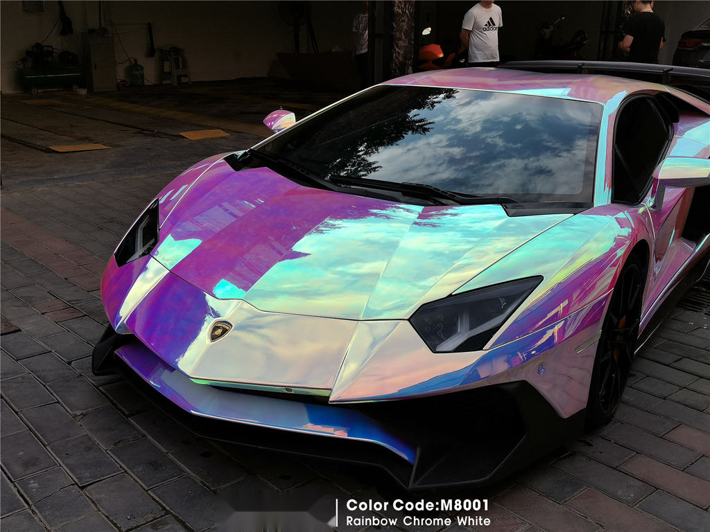 Rainbow Chrome White Vinyl image 6