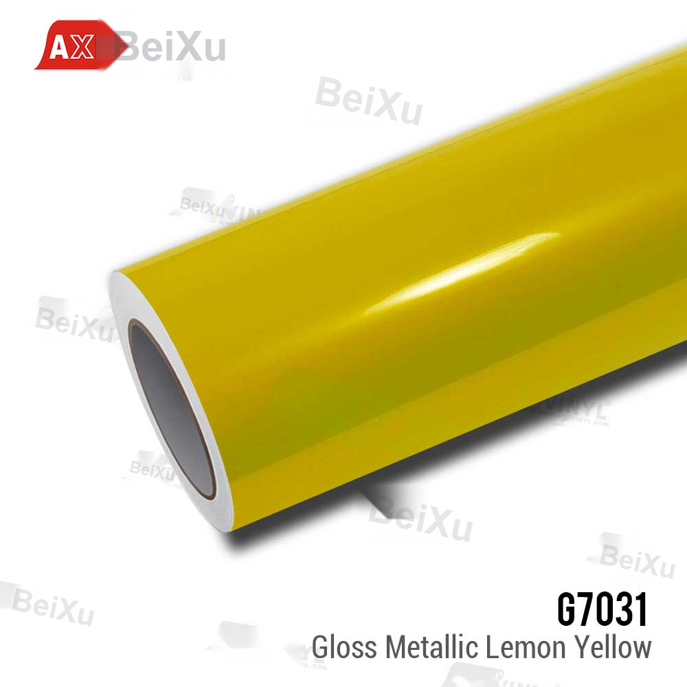 Gloss Metallic Lemon Yellow Vinyl
