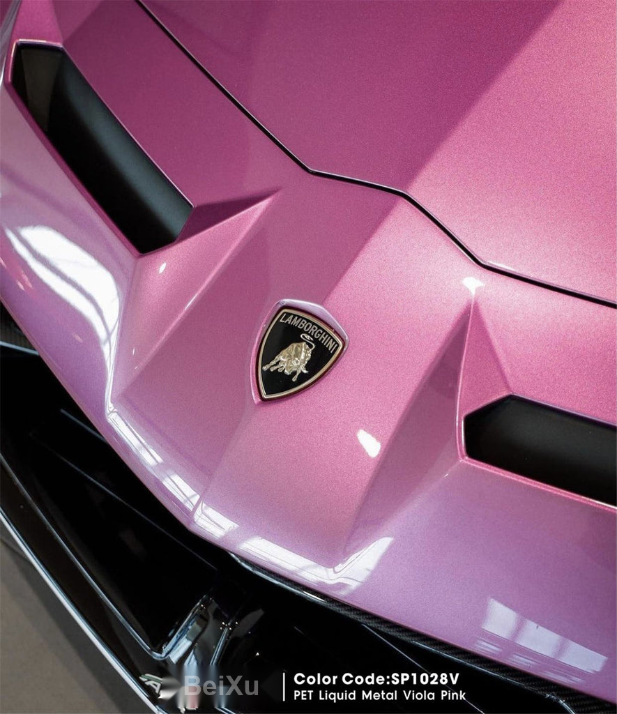 PET Liquid Metal Viola Pink Vinyl image 3