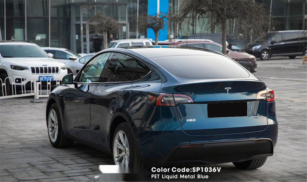 PET Liquid Metal Blue Vinyl image 4