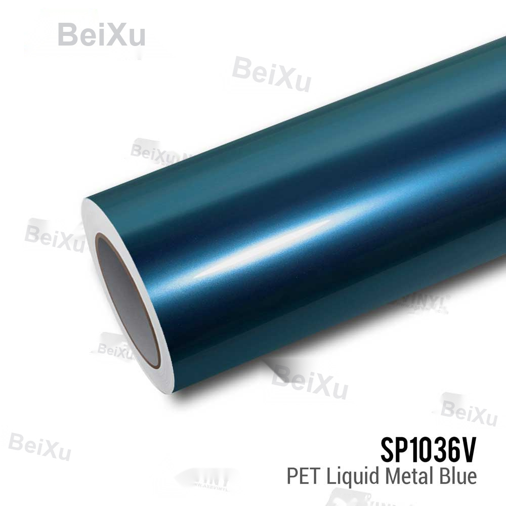 PET Liquid Metal Blue Vinyl