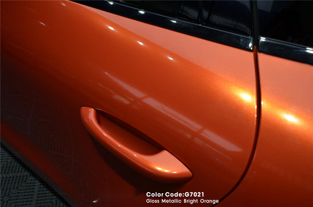 Gloss Metallic Bright Orange Vinyl image 8