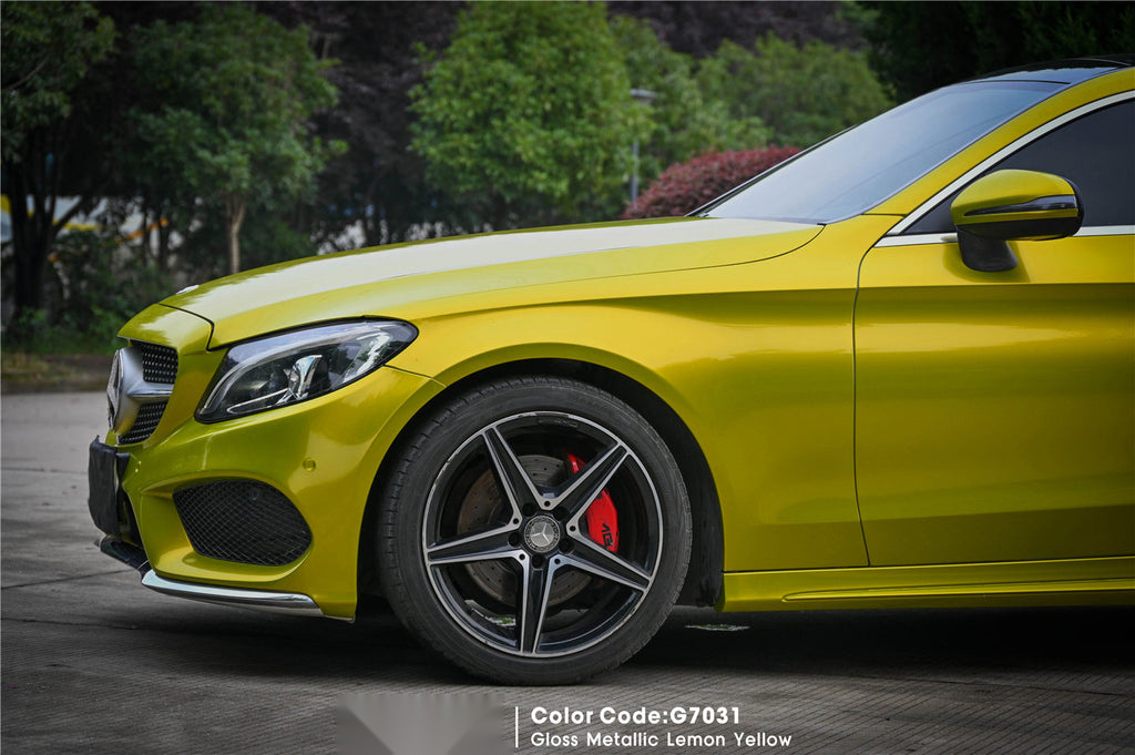 Gloss Metallic Lemon Yellow Vinyl image 4