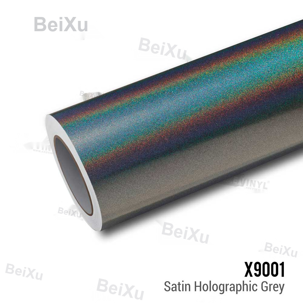 Satin Holographic Grey Vinyl