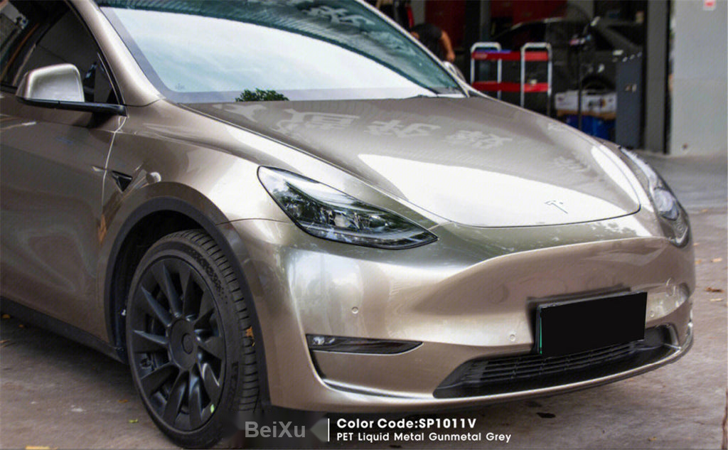 PET Liquid Metal Gunmetal Grey Vinyl image 5