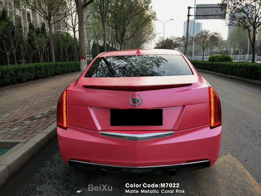 Matte Metallic Coral Pink Vinyl image 3