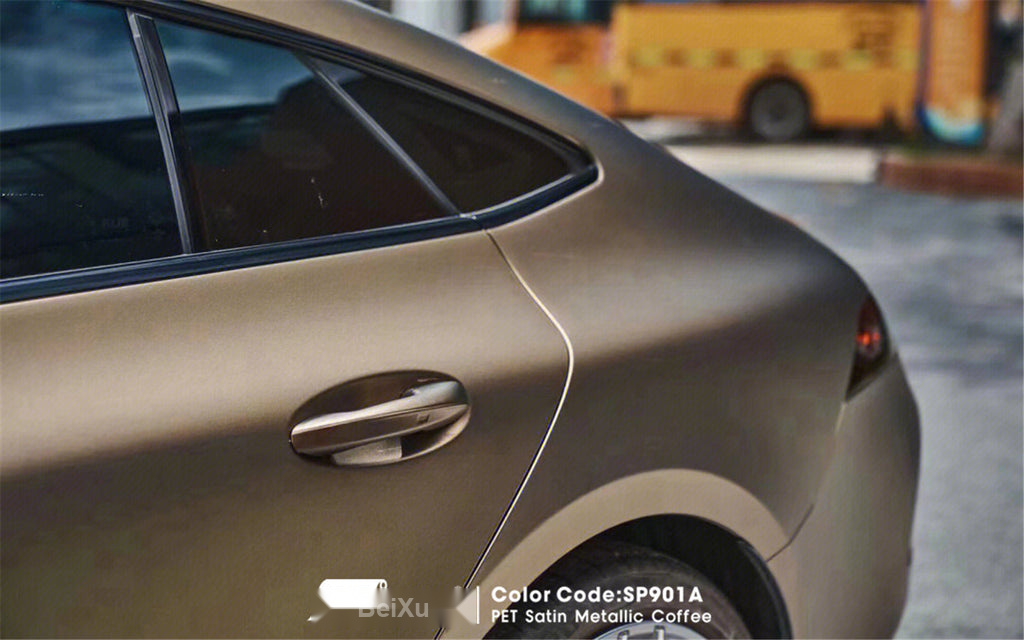 PET Satin Metallic Coffee Vinyl image 4