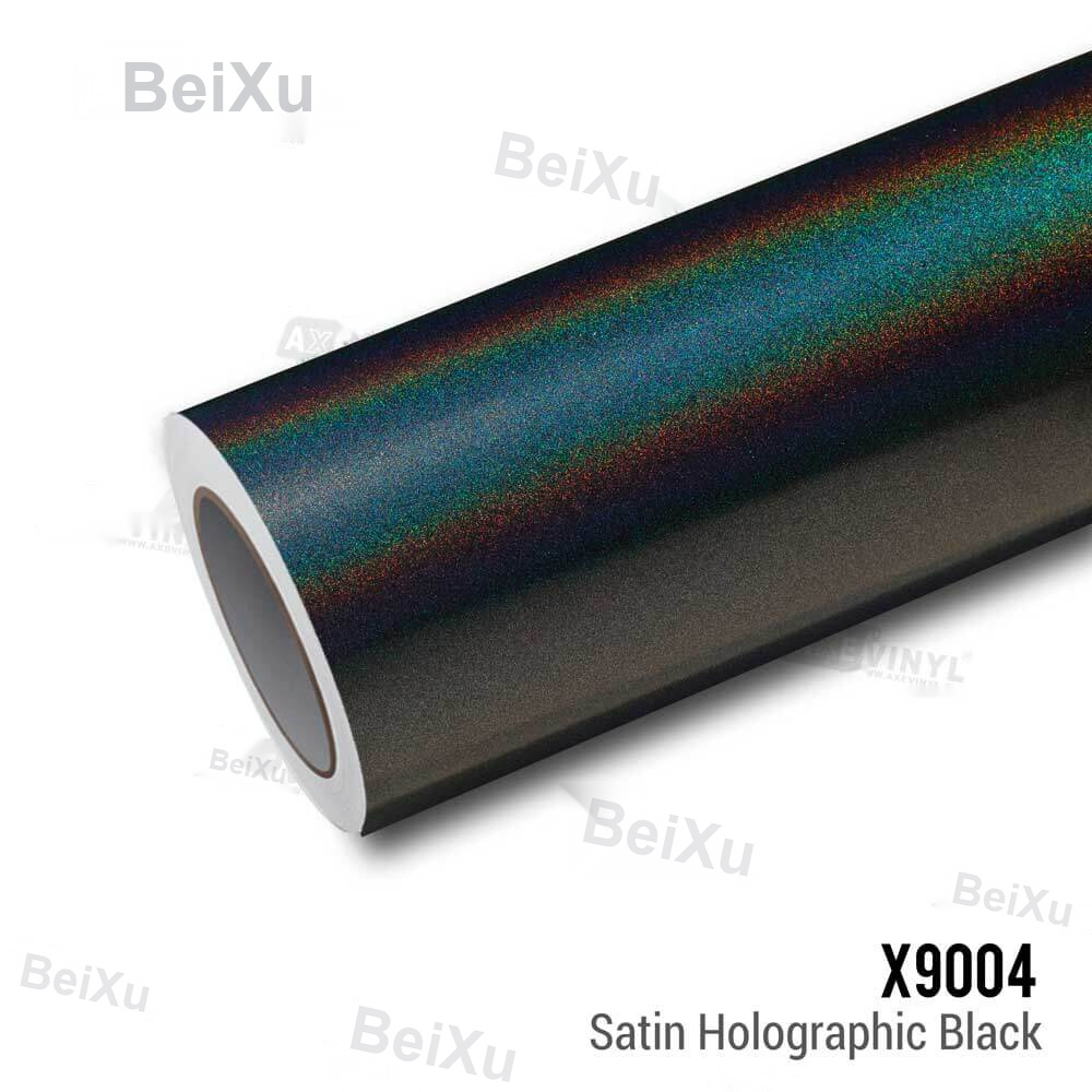 Satin Holographic Black Vinyl