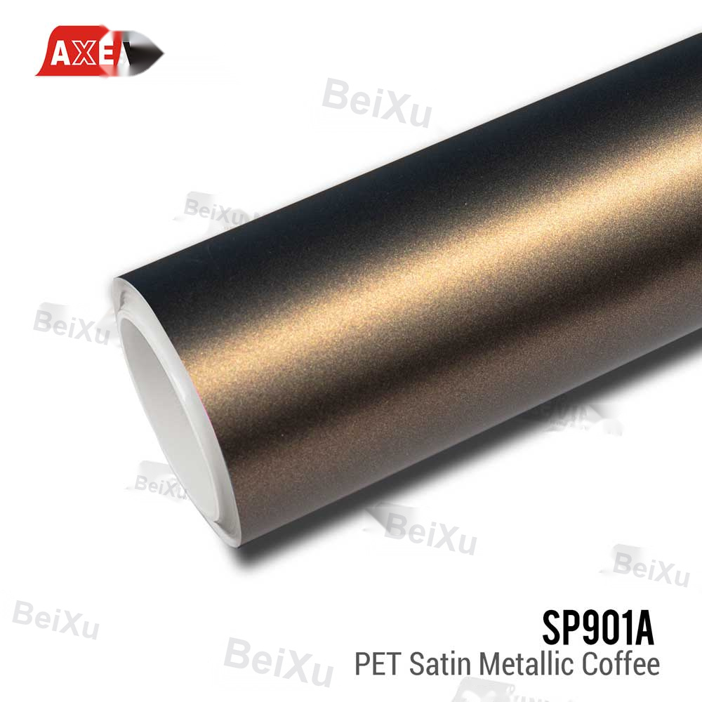 PET Satin Metallic Coffee Vinyl