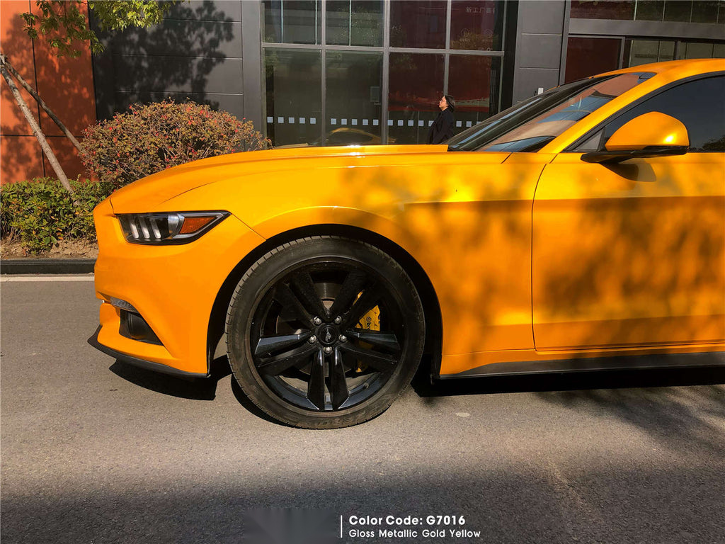 Gloss Metallic Gold Yellow Vinyl image 6