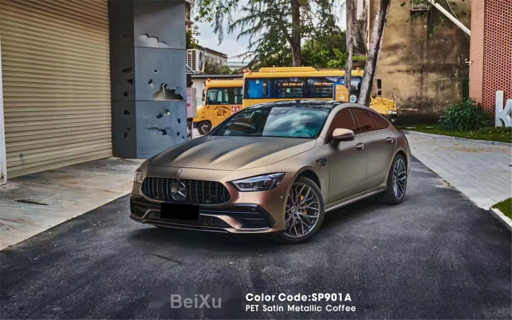 PET Satin Metallic Coffee Vinyl image 5